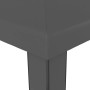 Detailansicht: Anthrazitfarbener vidaXL Pavillon (3x6 m) mit Doppeldach, Ecke und Bein.