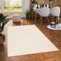 Cremefarbener Hochflor Teppich (80x150cm) Pergamon Luxus Super Soft Melia im Wohnraum.