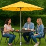 Relaxdays Bodenhülse Stahl Grau mit 5 Adaptern 56 cm x 7 cm x 10 cm_2