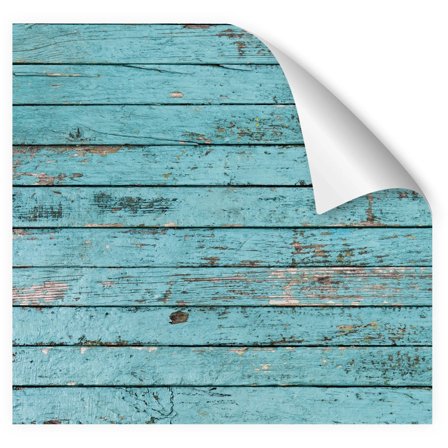 Myspotti Küchenrückwandfolie Ernest Holz, selbstklebend, blaues Holzdesign.