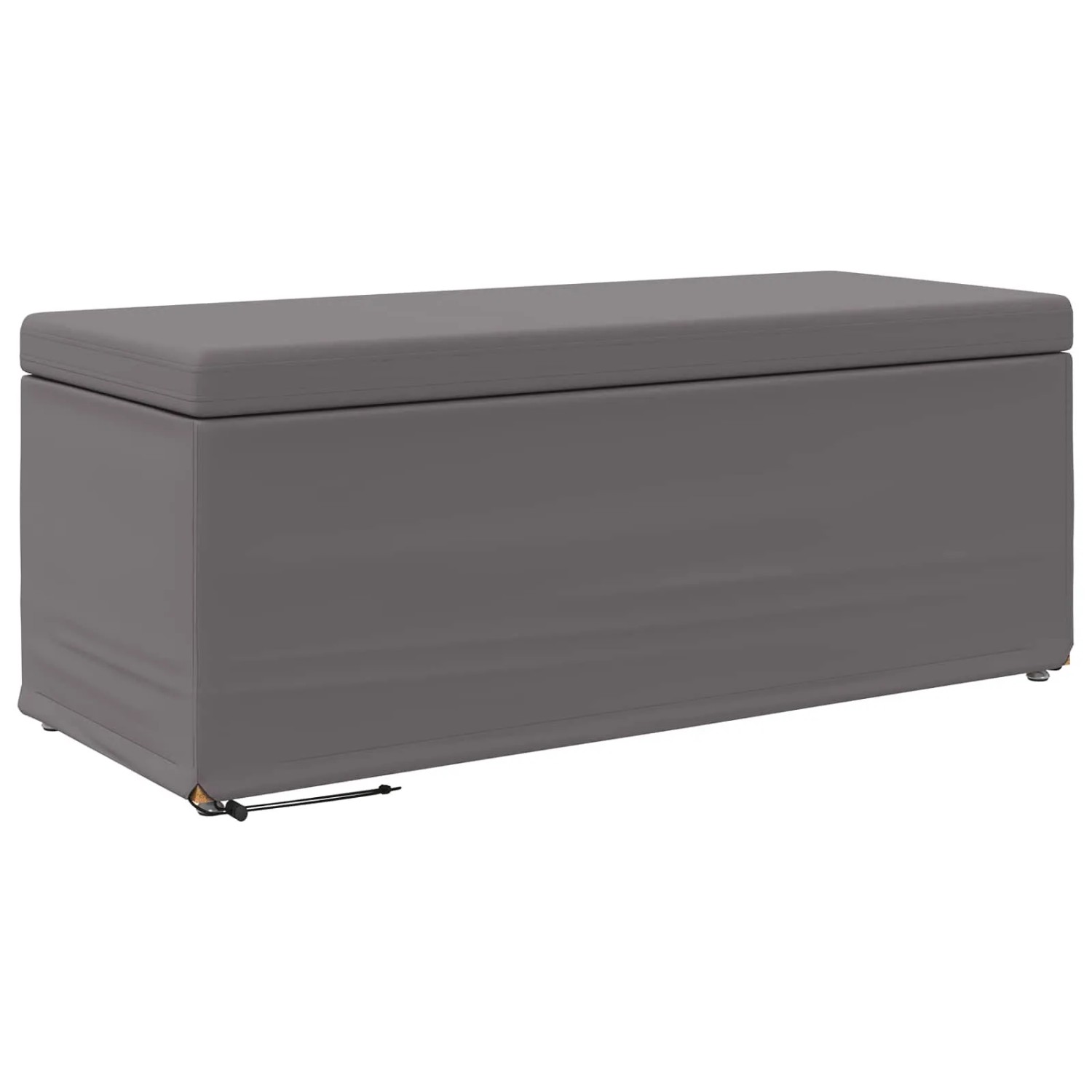 vidaXL Hocker Grau 101 x 41 x 40 cm Kunstleder und Engineering Holz 876800