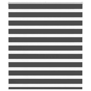 vidaXL Doppelrollo Schwarz 125x150 cm Stoffbreite 120,9 cm Polyester 4014240