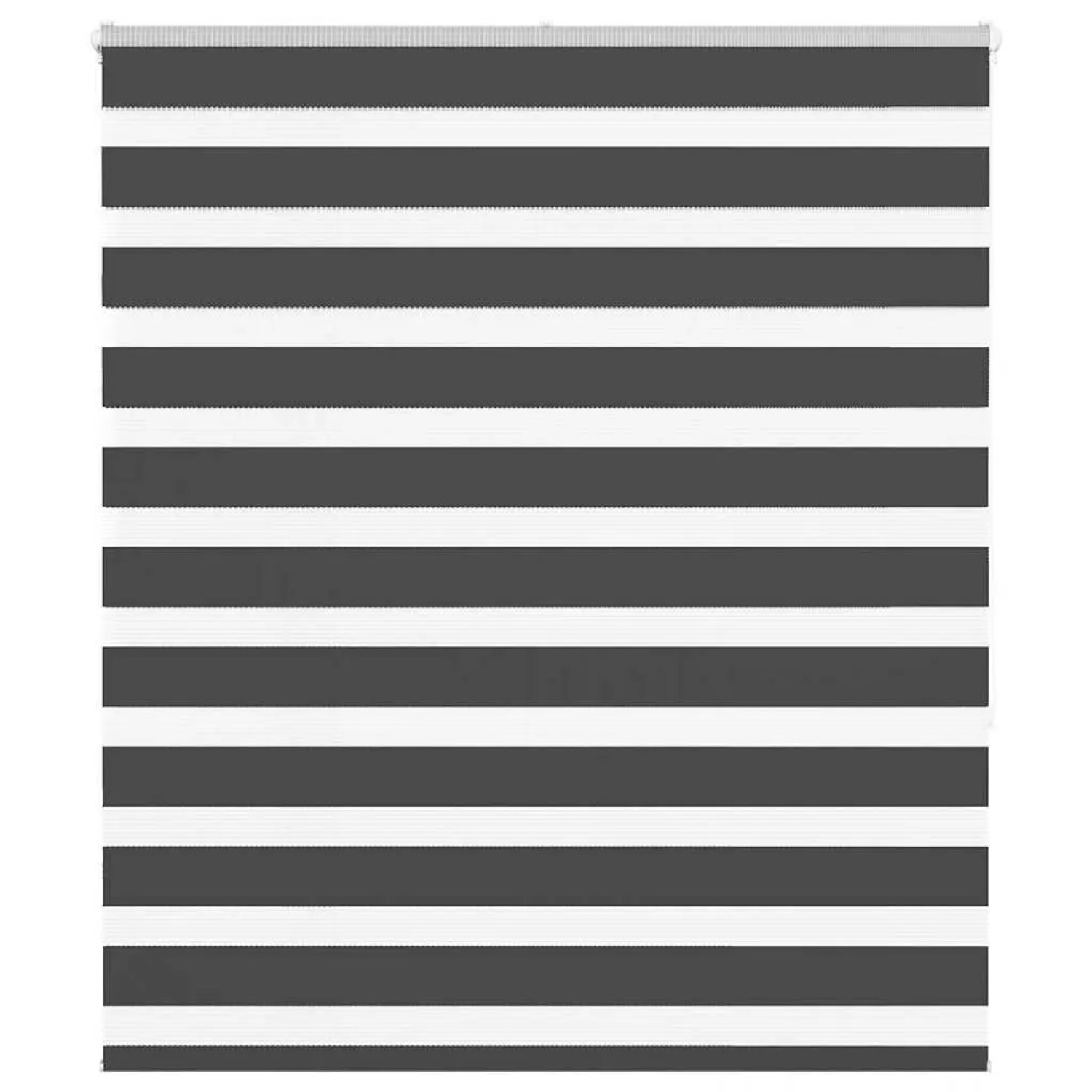 vidaXL Doppelrollo Schwarz 125x150 cm Stoffbreite 120,9 cm Polyester 4014240