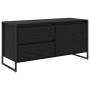 Schwarzer TV-Schrank in Eichen-Optik (100 cm) von vidaXL mit Schublade und Tür.