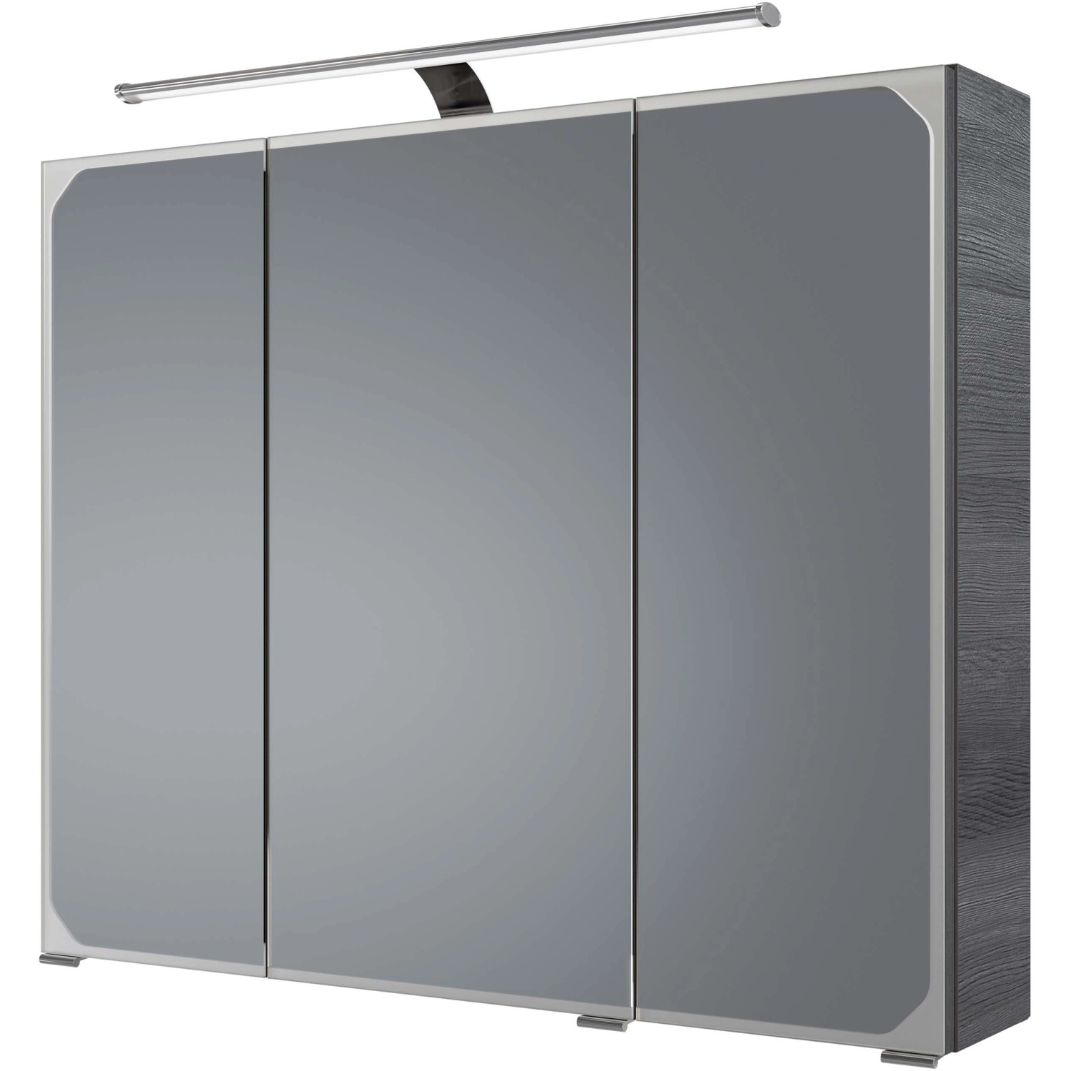Pelipal Spiegelschrank Quantum 05 Graphit 85 cm mit Softclose Türen
