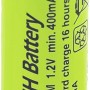 Grüne Gp Battery Akku für Solarlampe, 2/3 AAA Format, wiederaufladbar.