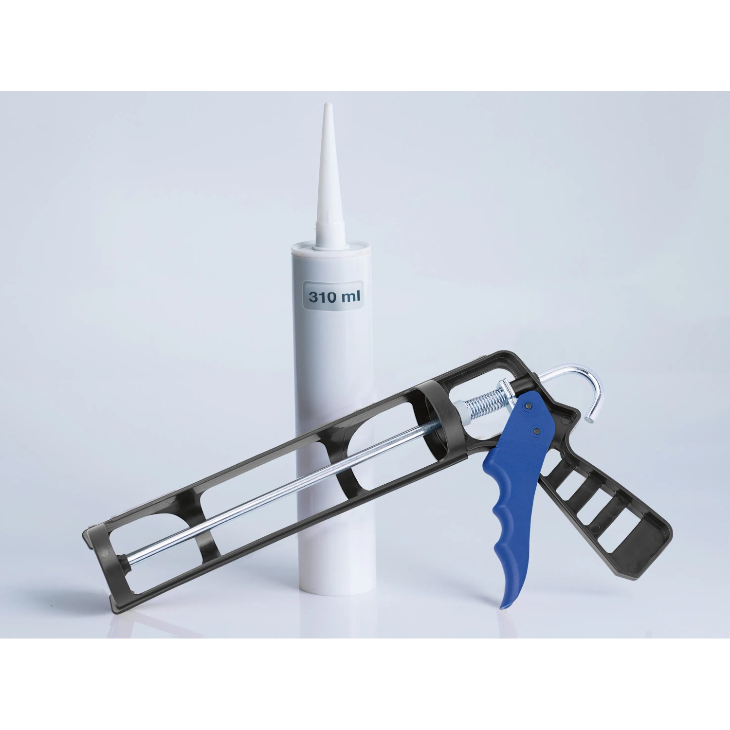 LUX Kartuschenpresse mit 310-ml-Kartusche für gleichmäßiges Auftragen von Dichtstoffen.