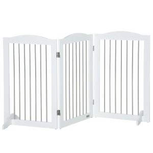 PawHut Hunde Absperrgitter Klappbar mit Ständer 154 x 30 x 80 cm