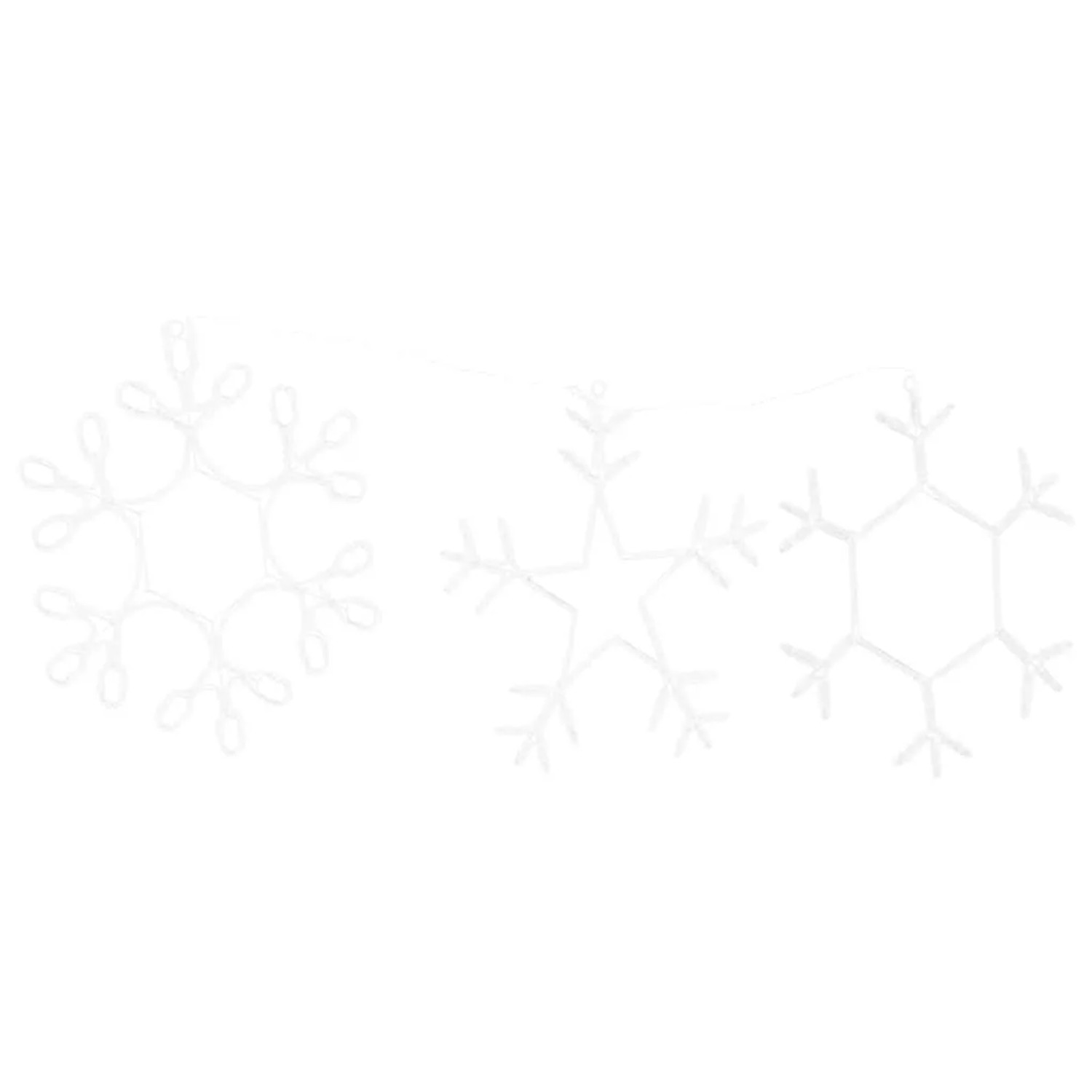 vidaXL Weihnachts-Schneeflocke mit 252 LEDs Warmweiß 45 x 38 cm PVC 42018955_4