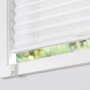 Weißes Plissee Klemmfix Faltrollo am Fenster, blickdicht, für Sonnenschutz und Sichtschutz ohne Bohren.