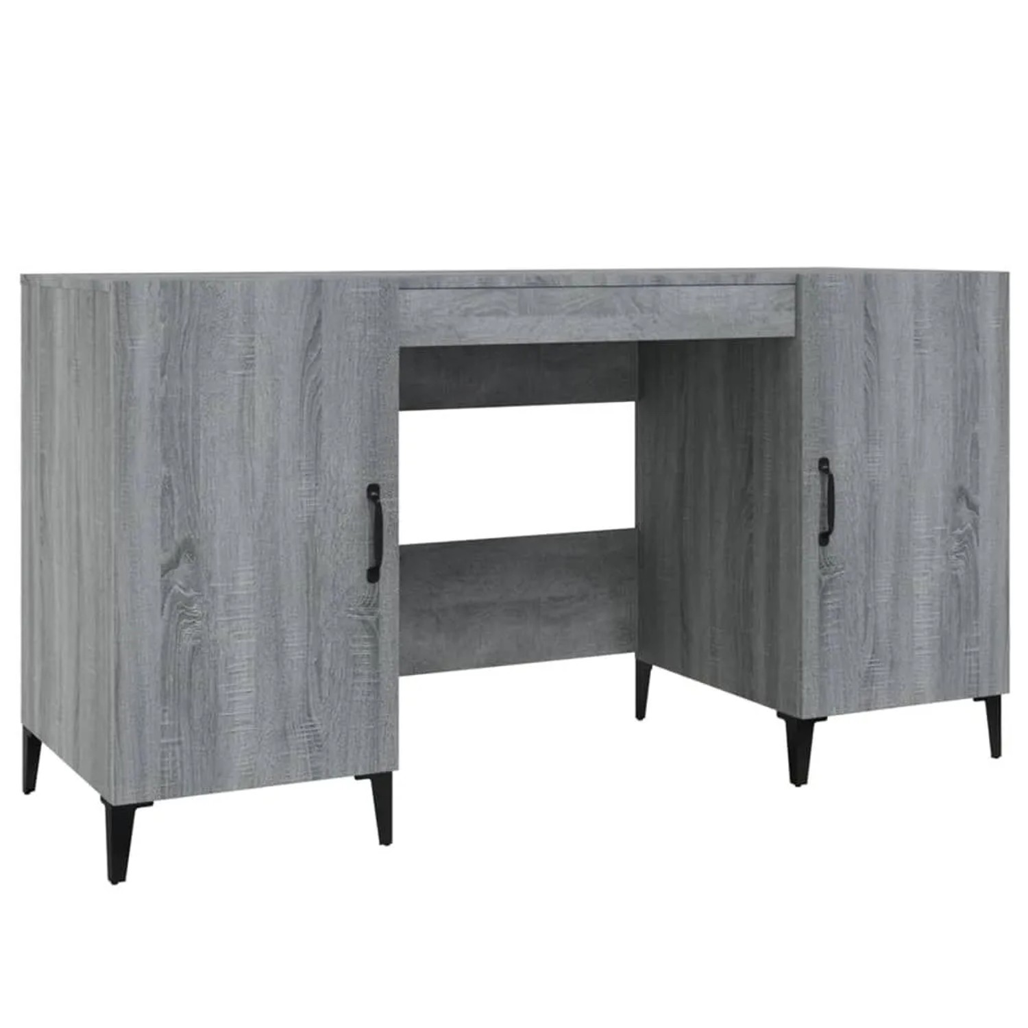vidaXL Schreibtisch Grau Sonoma 140x50x75 cm Holzwerkstoff 817553