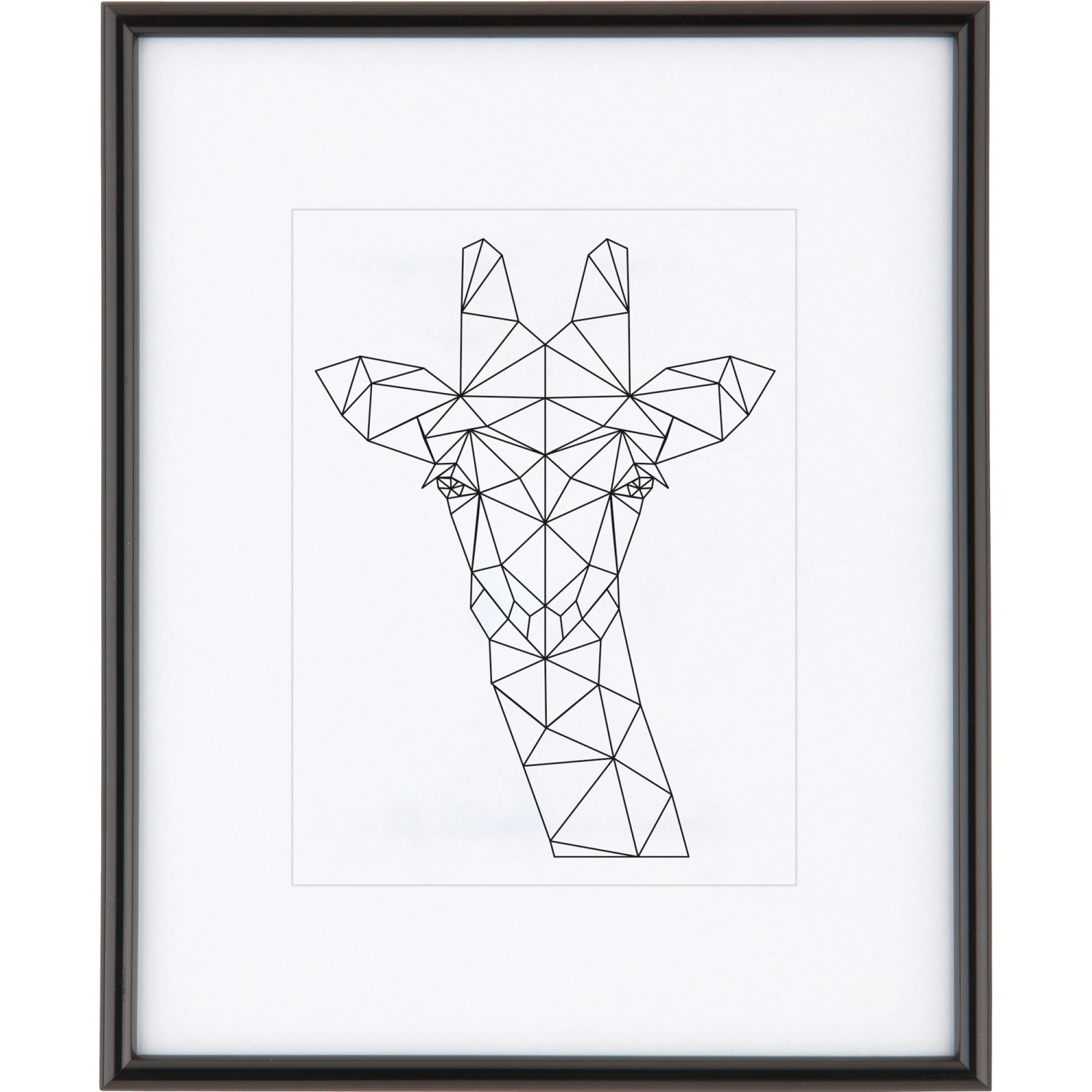 Kunststoffrahmen 24 cm x 30 cm Schwarz