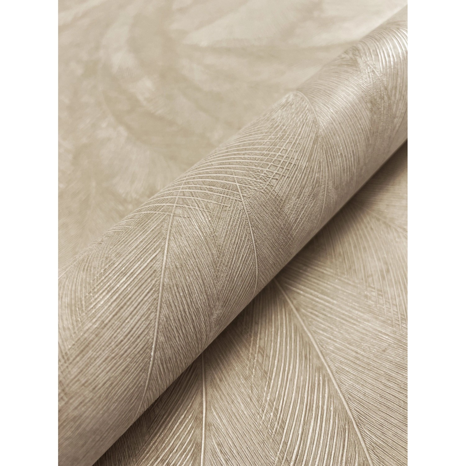 Newroom Vliestapete Savina Beige Palmen Natur Strukturiert FSC® günstig online kaufen