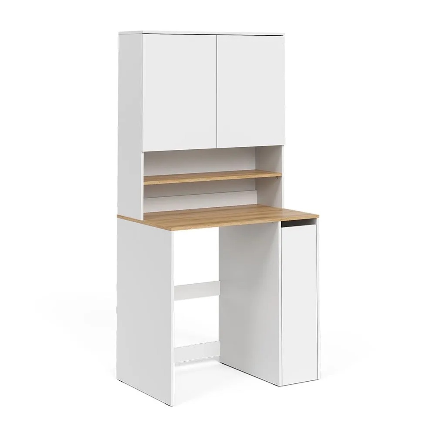 Vicco Waschmaschinenschrank Viktor Weiß/Artisan-Eiche 94 x 88 2 Teile mit Rollregal Art Nr 61405