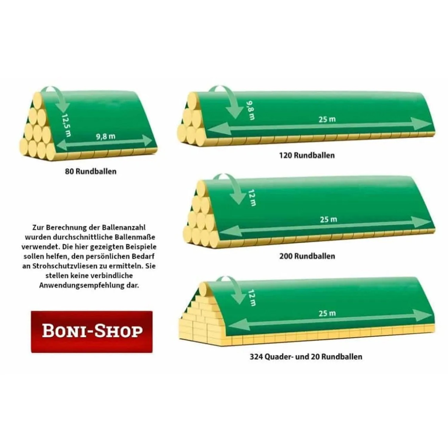 Boni-Shop Schutzvlies Strohvlies Abdeckvlies 140 g/m² 9,8 m x 12,5 m 122,5 m²_4