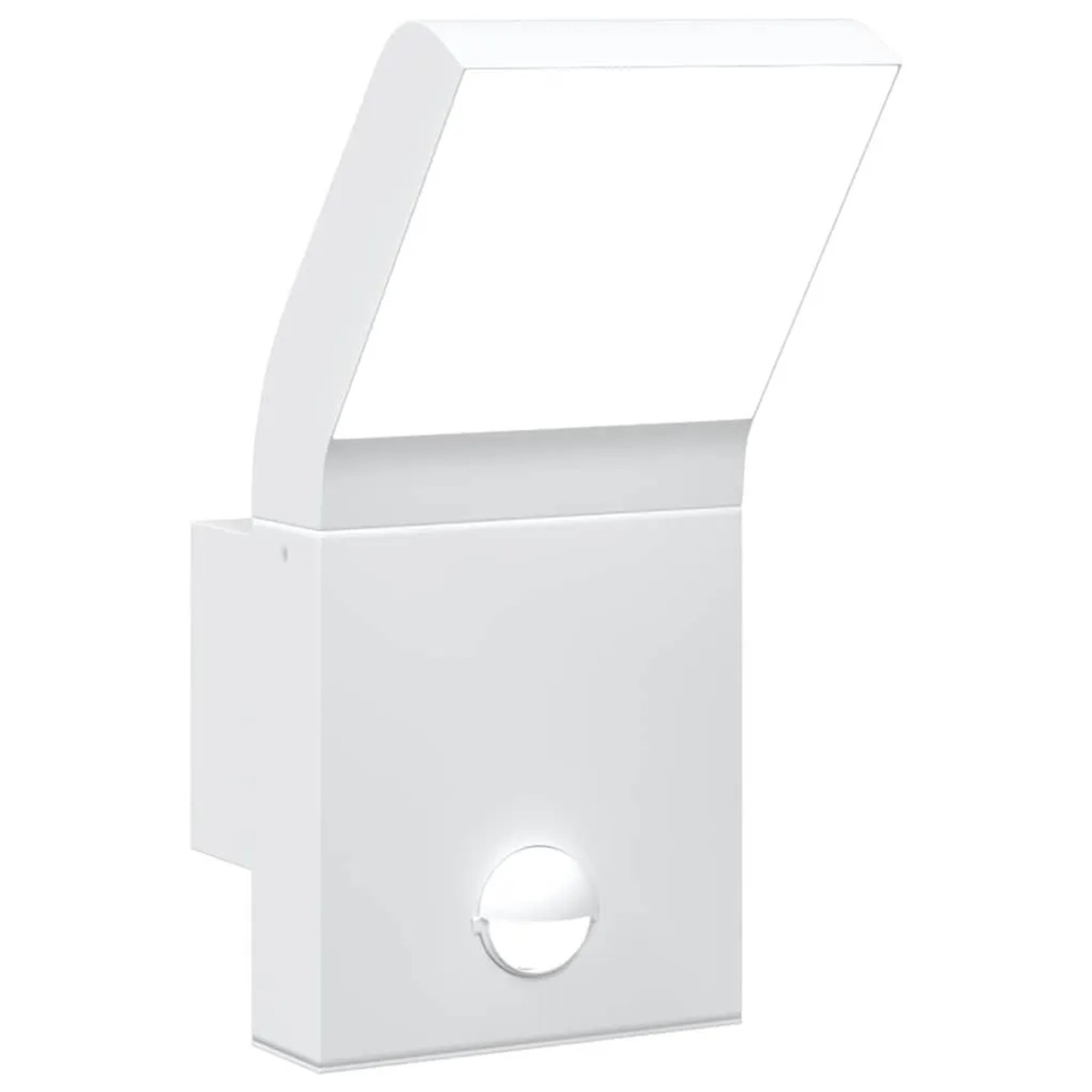 vidaXL LED-Außenwandleuchte mit Sensor Weiß Aludruckguss 4006274