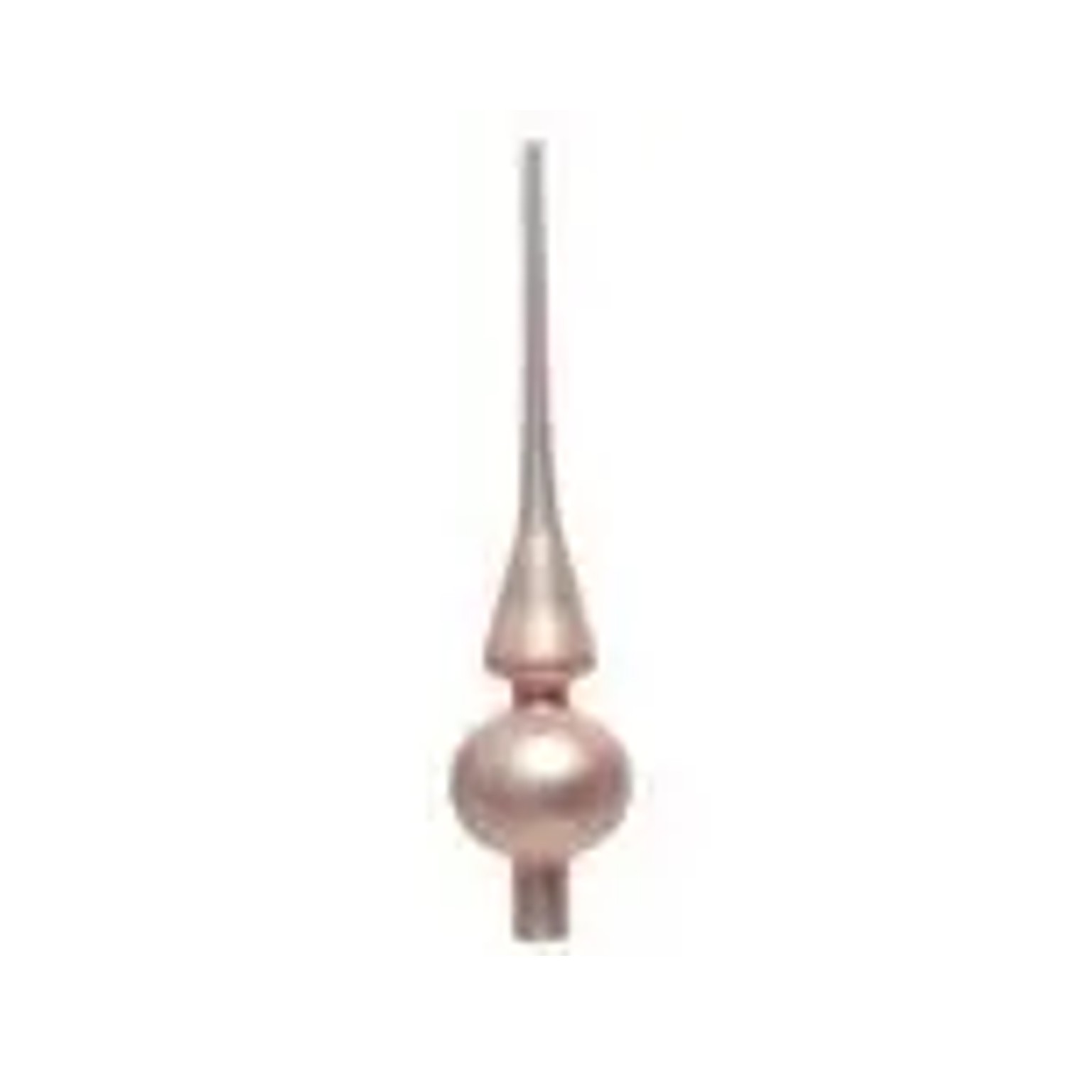 Kaemingk Christbaumschmuck Christbaumspitze Glas  6 x 26 cm Rosa Matt
