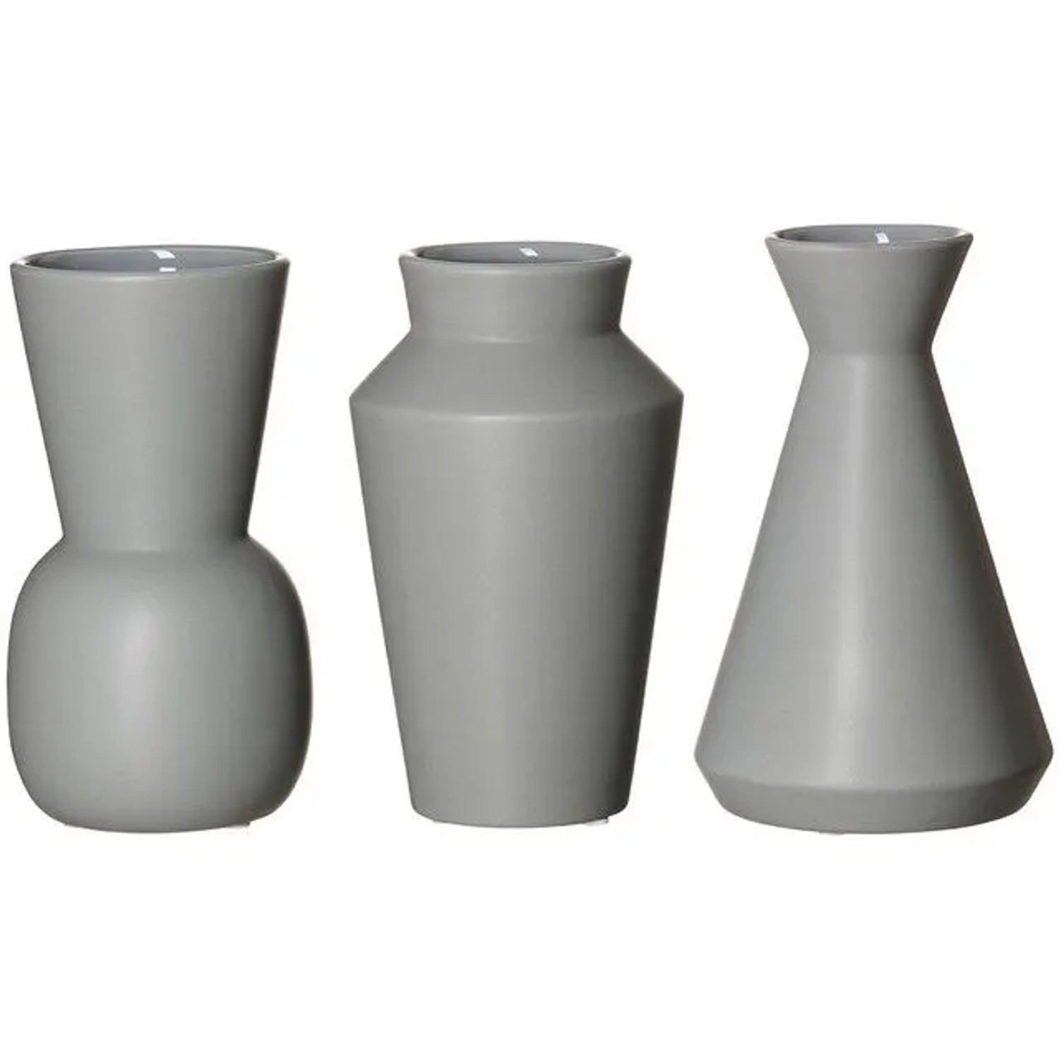 Ritzenhoff & Breker Kalmar Vasen-Set 20 cm 3-teilig Grau