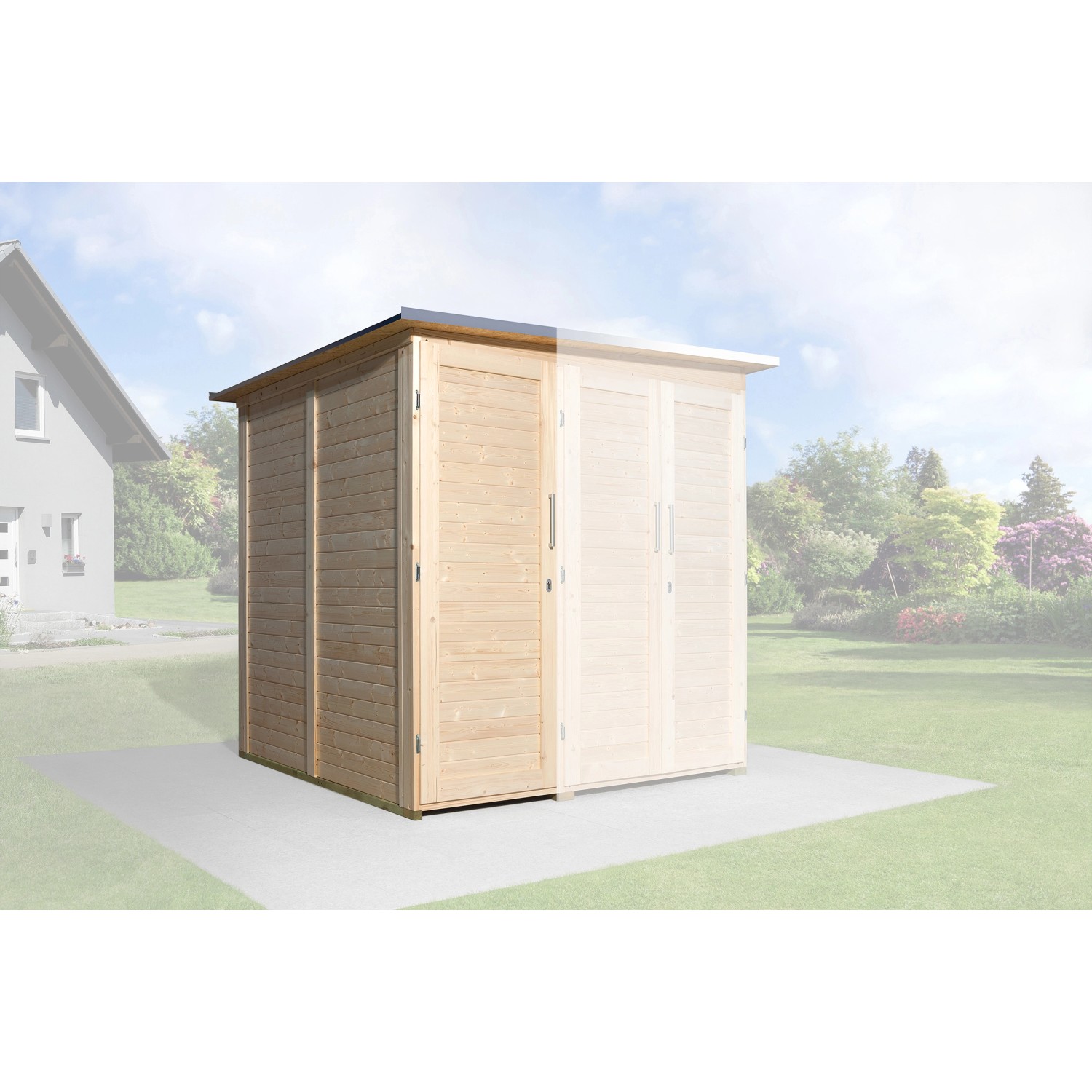WEKA Modul SaveBike Erweiterung für Garten Q Multi Natur