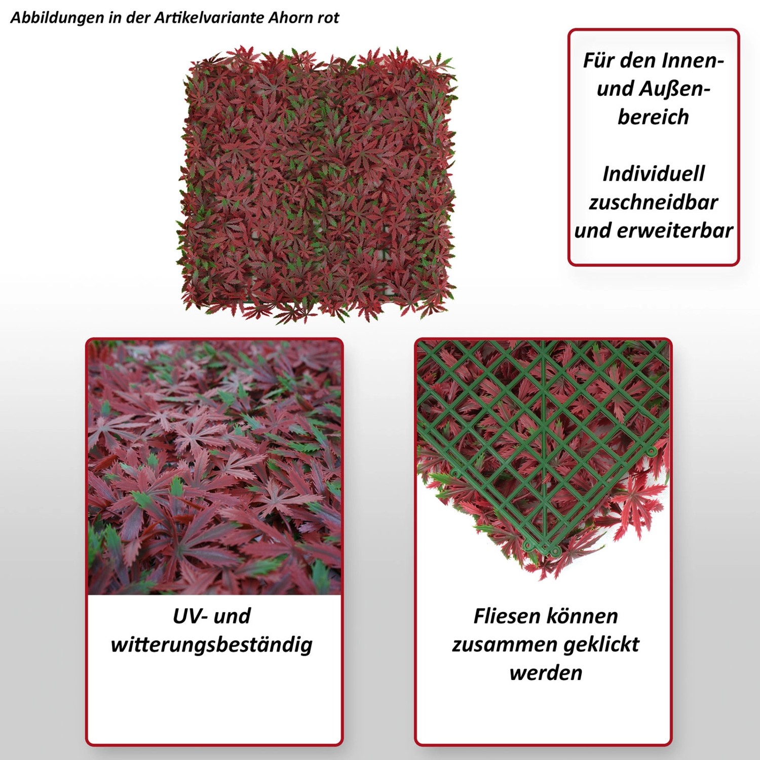 MCW Wandfliese L78 Buchs Grün-Gelb: Klickfliesen für Innen- und Außenbereich, UV-beständig.