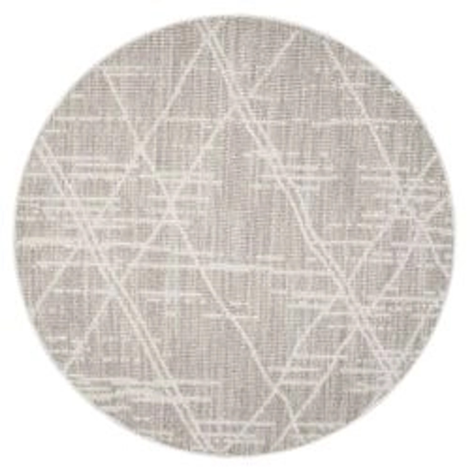 payé Teppich Klassiko 62 Fransen Rund 160x160 cm Beige