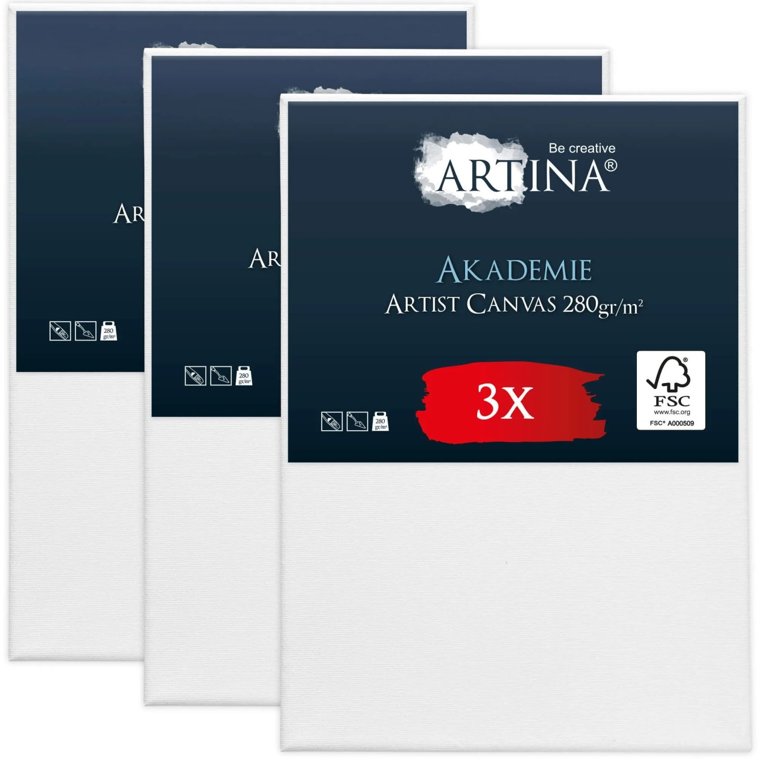 Artina Akademie Keilrahmen 90x130cm FSC 3tlg günstig online kaufen