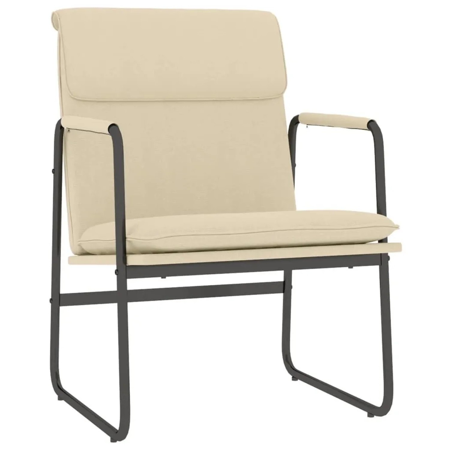 vidaXL Loungesessel Creme 55x64x80 cm Stoff 351348