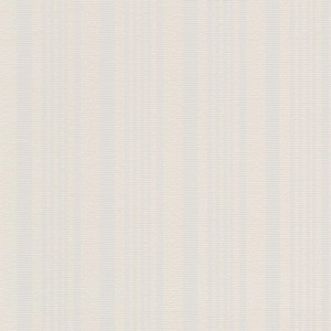 Helle, überstreichbare Vliestapete mit dezenten Streifen für Büro und Schlafzimmer.