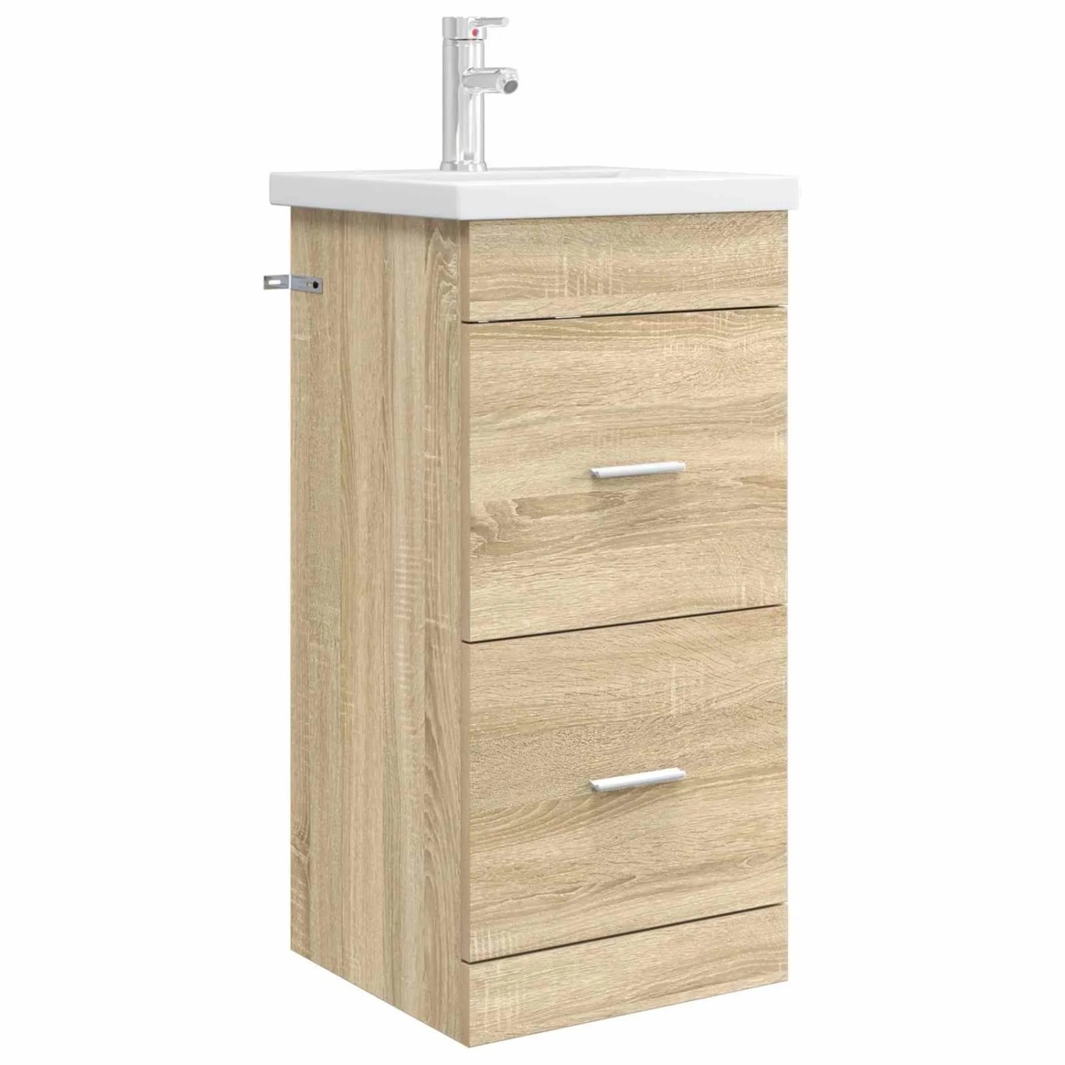 vidaXL Badezimmerschrank mit Waschbecken Sonoma-Eiche 890698
