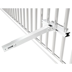 ABSSAR Multi-Halteset zur Montage eines Solarpanels am Balkongeländer.