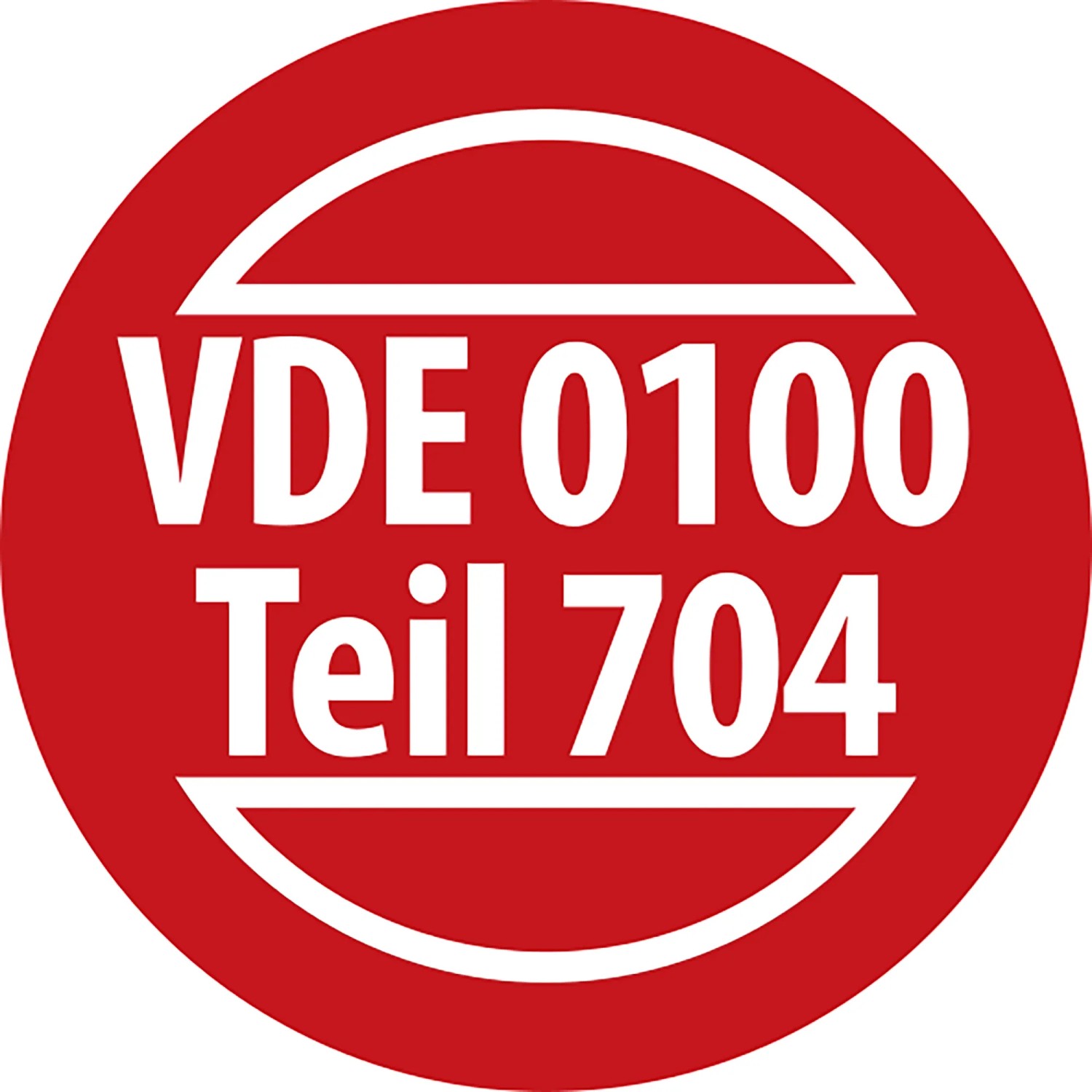Rotes VDE 0100 Teil 704 Logo für die Baustellen Kabeltrommel, 25m IP44.