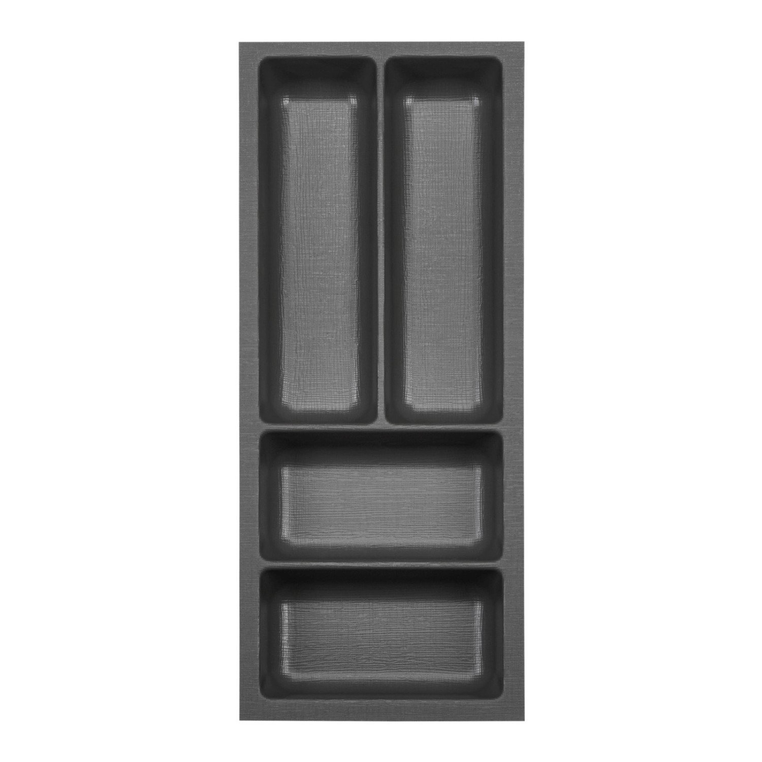 SOTECH ORGA-BOX-3 Besteckeinsätze Tiefe 473 mm Höhe 50,5 mm Anthrazit Schubladeneinsätze Breite 191 mm