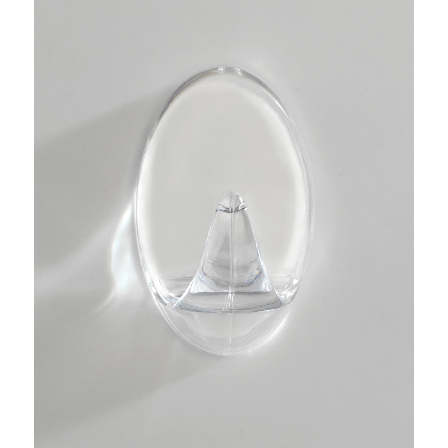 Transparentes Wenko Maxihaken 2er-Set, selbstklebend für Handtücher und mehr.