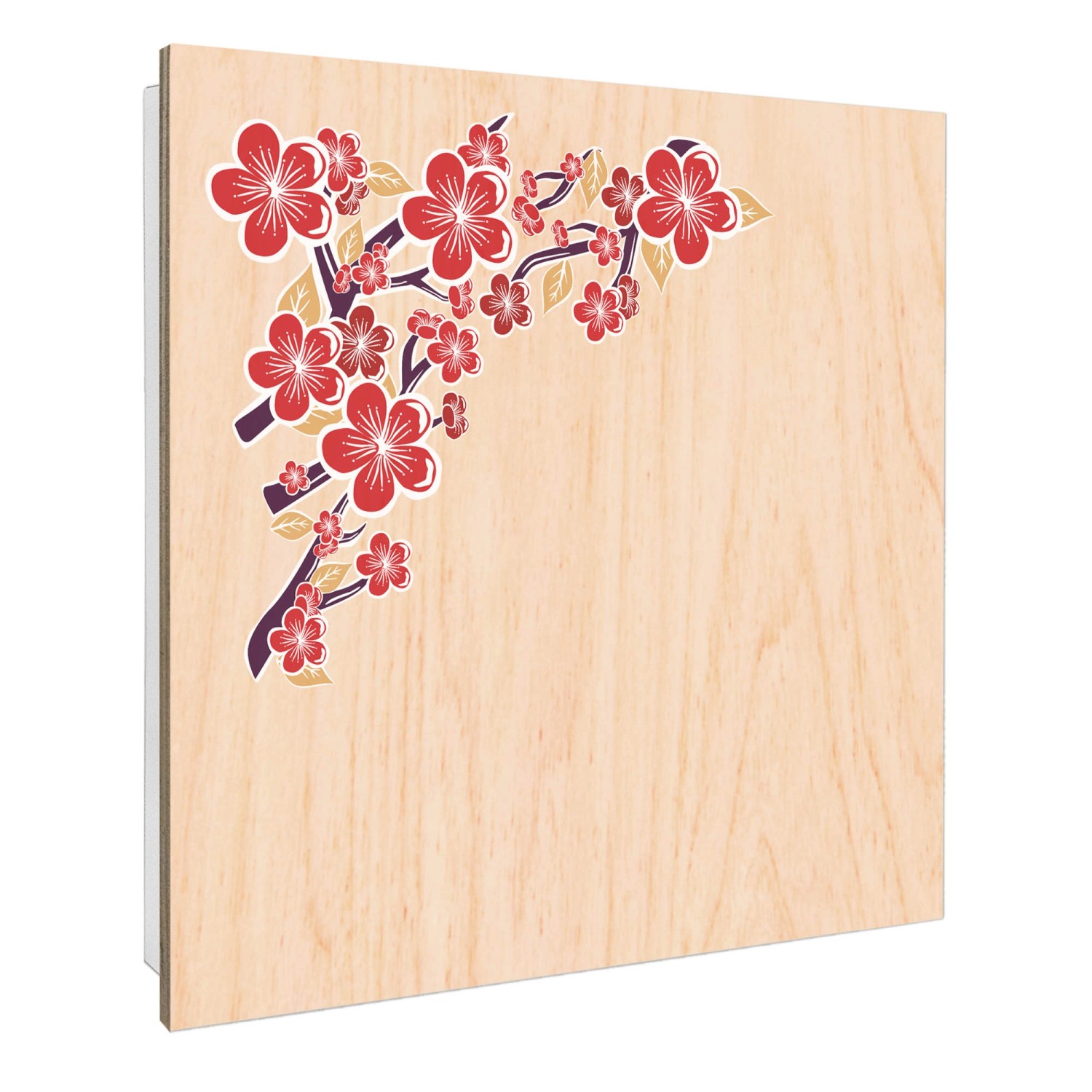 Banjado Großer Schlüsselbox Holz 30x30cm Weiß Scharnier Rechts 50 Haken Sch günstig online kaufen