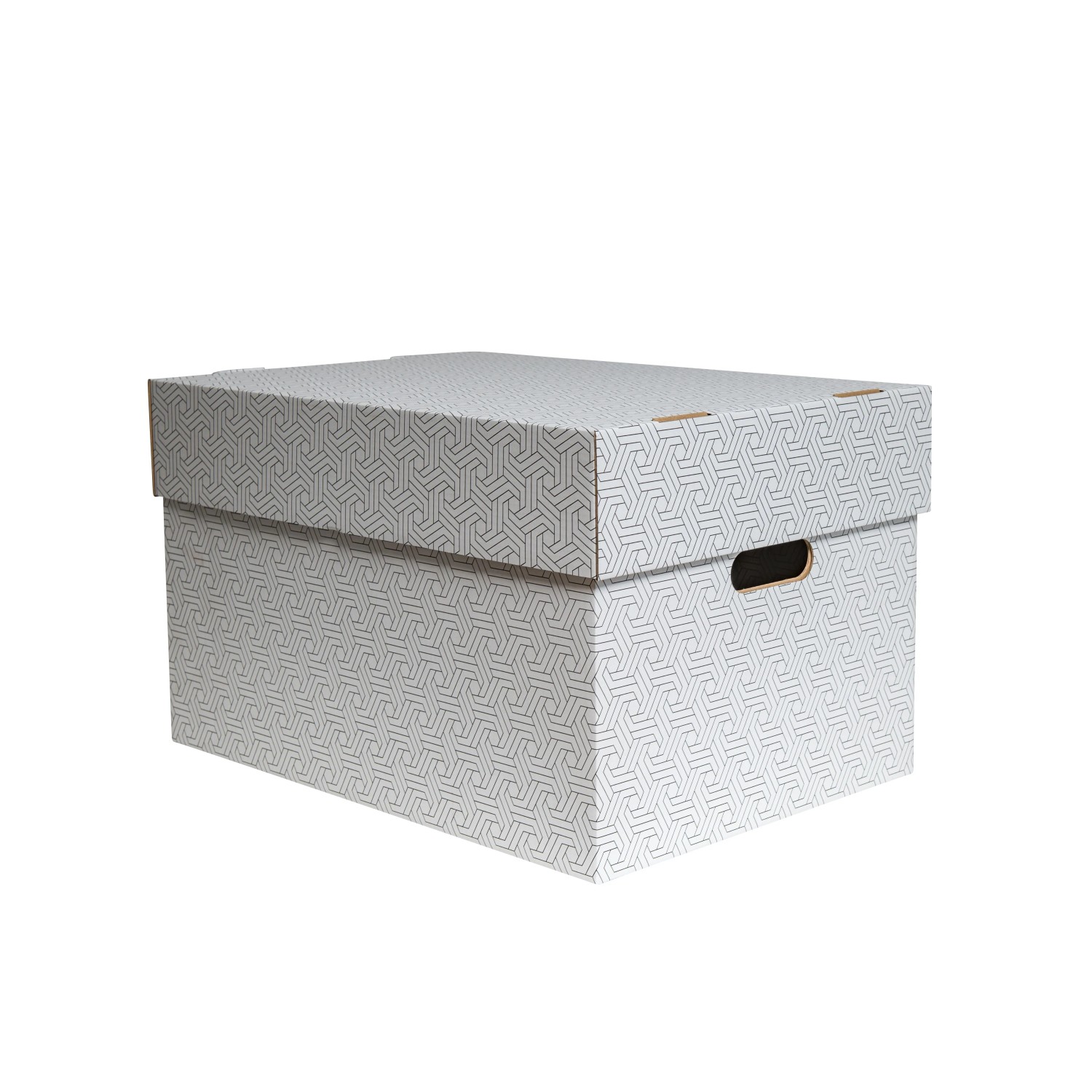 PROREGAL Mega Deal 78x Aufbewahrungsbox mit Deckel LxBxH 493x343x295mm Wellpappe Weiß Stapelbox Kiste Aufbewahrungsbehälter