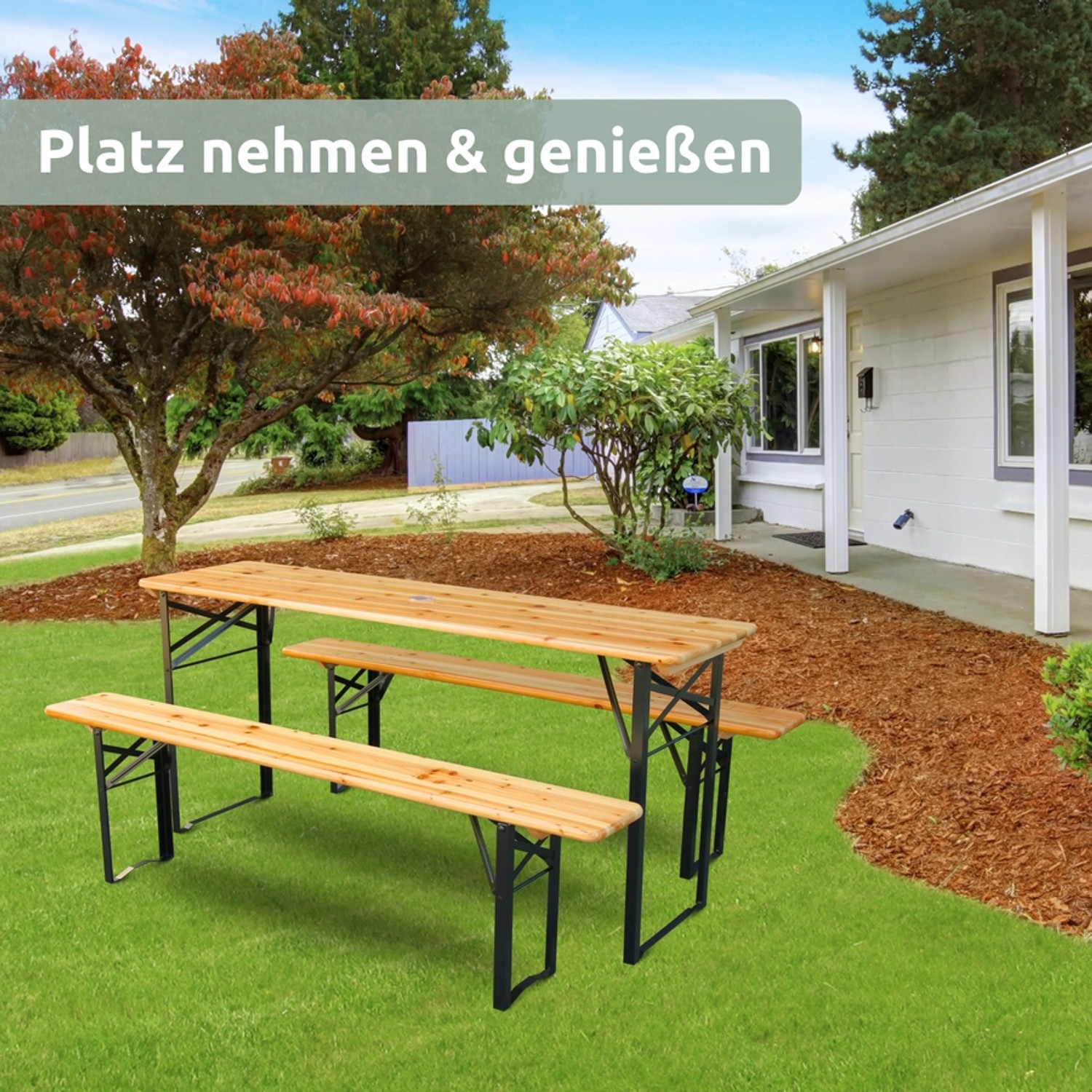 holz4home Bierzeltgarnitur Mehrteilig & Klappbar Klassisch kaufen bei OBI