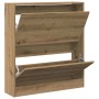 vidaXL Schuhschrank Räuchereiche 80 x 21 x 87,5 cm Holzwerkstoff 862215_5