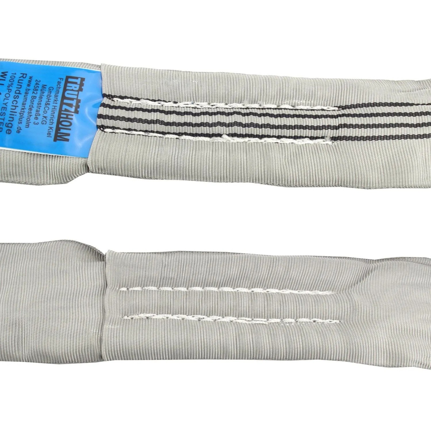 Graue TRUTZHOLM Rundschlinge, 4t Tragkraft, 4m Umfang, aus Polyester, für Seile & Schnüre.