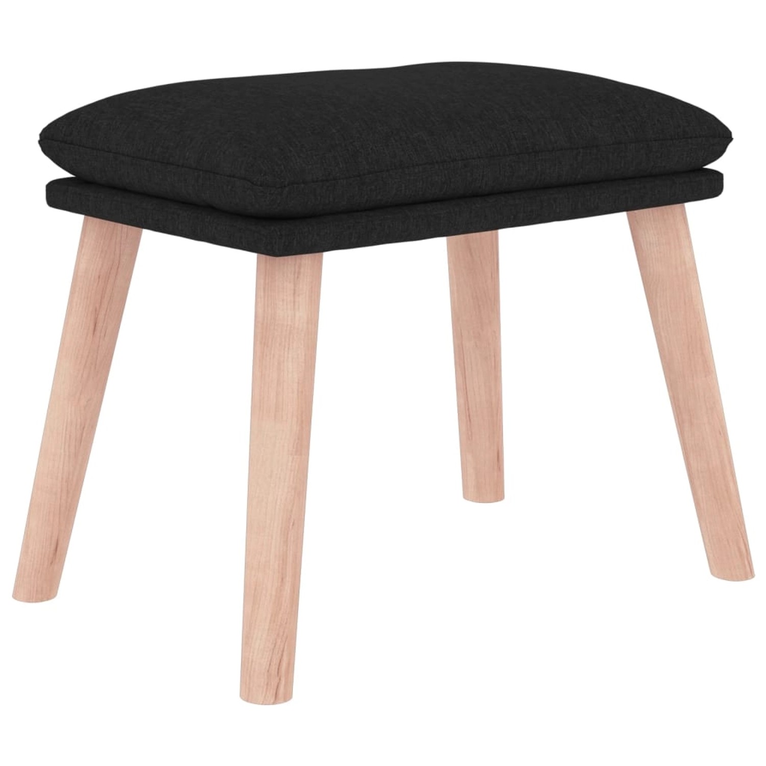 vidaXL Fußhocker Schwarz 45x29,5x35 cm Stoff günstig online kaufen