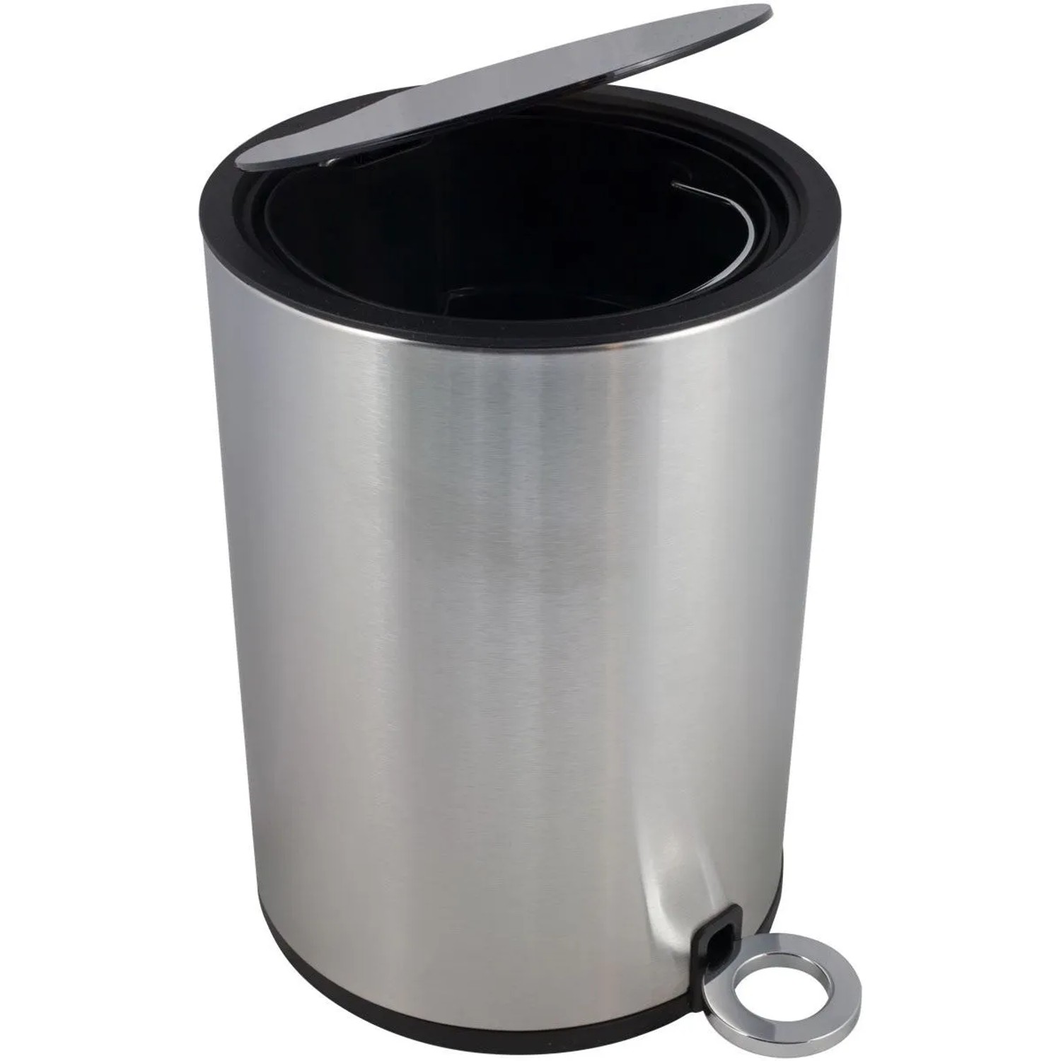 Euroshowers Kosmetikeimer Poppis Chrom 3 Liter mit Pedal