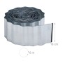 Relaxdays Rasenkante Eisen Silber Verzinkt Flexibel 16 cm x 600 cm 2 kg_4