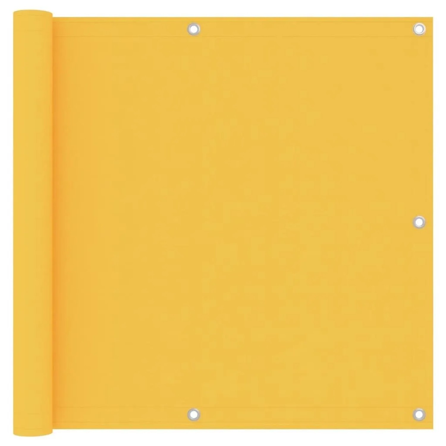 vidaXL Balkon-Sichtschutz Gelb 90x500 cm Oxford-Gewebe 135026