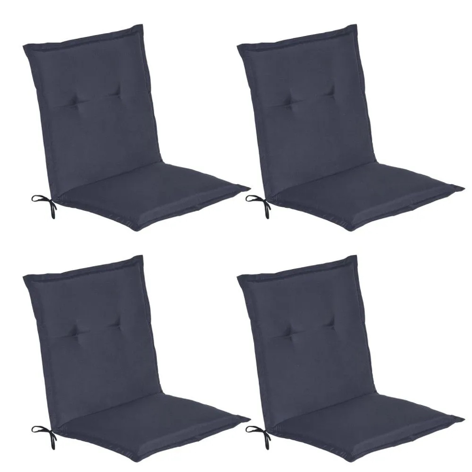 Beautissu Loft NL Niederlehner 100x50x6cm Dunkelblau 4tlg