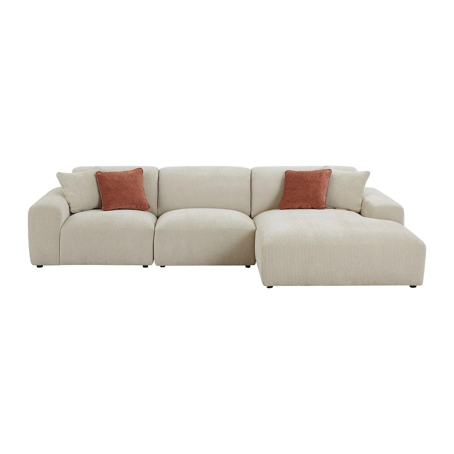 Vente-unique Sofa Ohne Schlafmöglichkeit Tirono Beige 325 cm