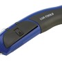 LUX Universalmesser Comfort, 60 mm Klingenlänge, blau-schwarz, mit ergonomischem Griff und Ersatzklingenmagazin.