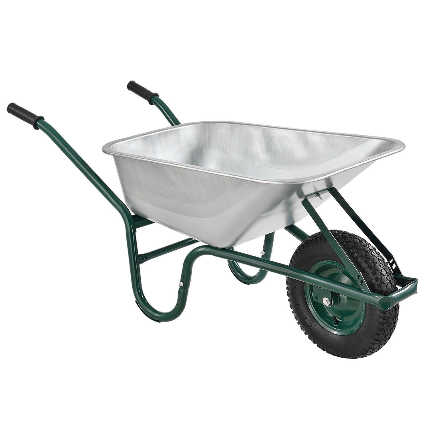 Juskys Schubkarre Garden 100L Silber