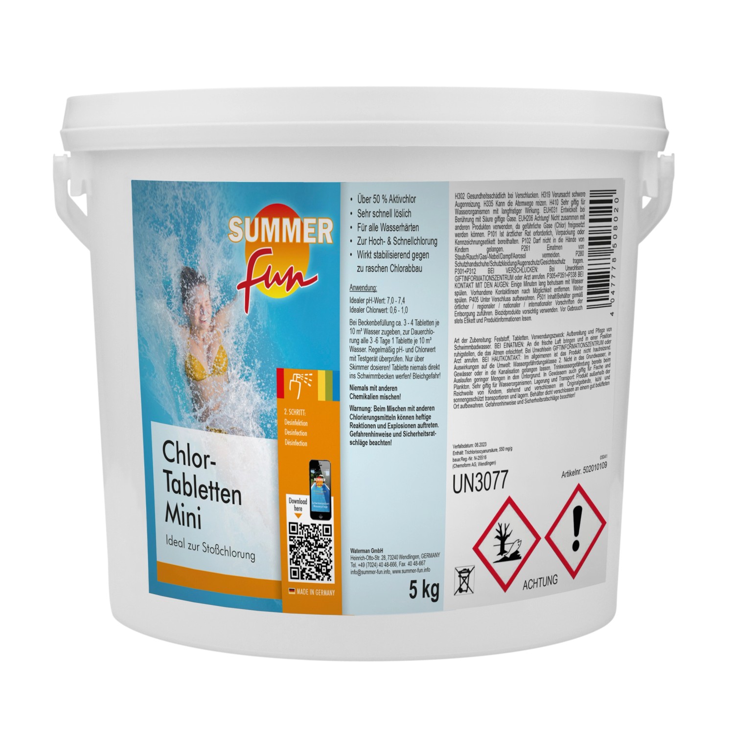 Summer Fun Chlor-Tabletten Mini 20 g Inhalt 5 kg günstig online kaufen