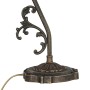 Licht-Erlebnisse Tischlampe Messing Glas 30 cm Schwenkbar E14 In Bronze Antik Weiß_5