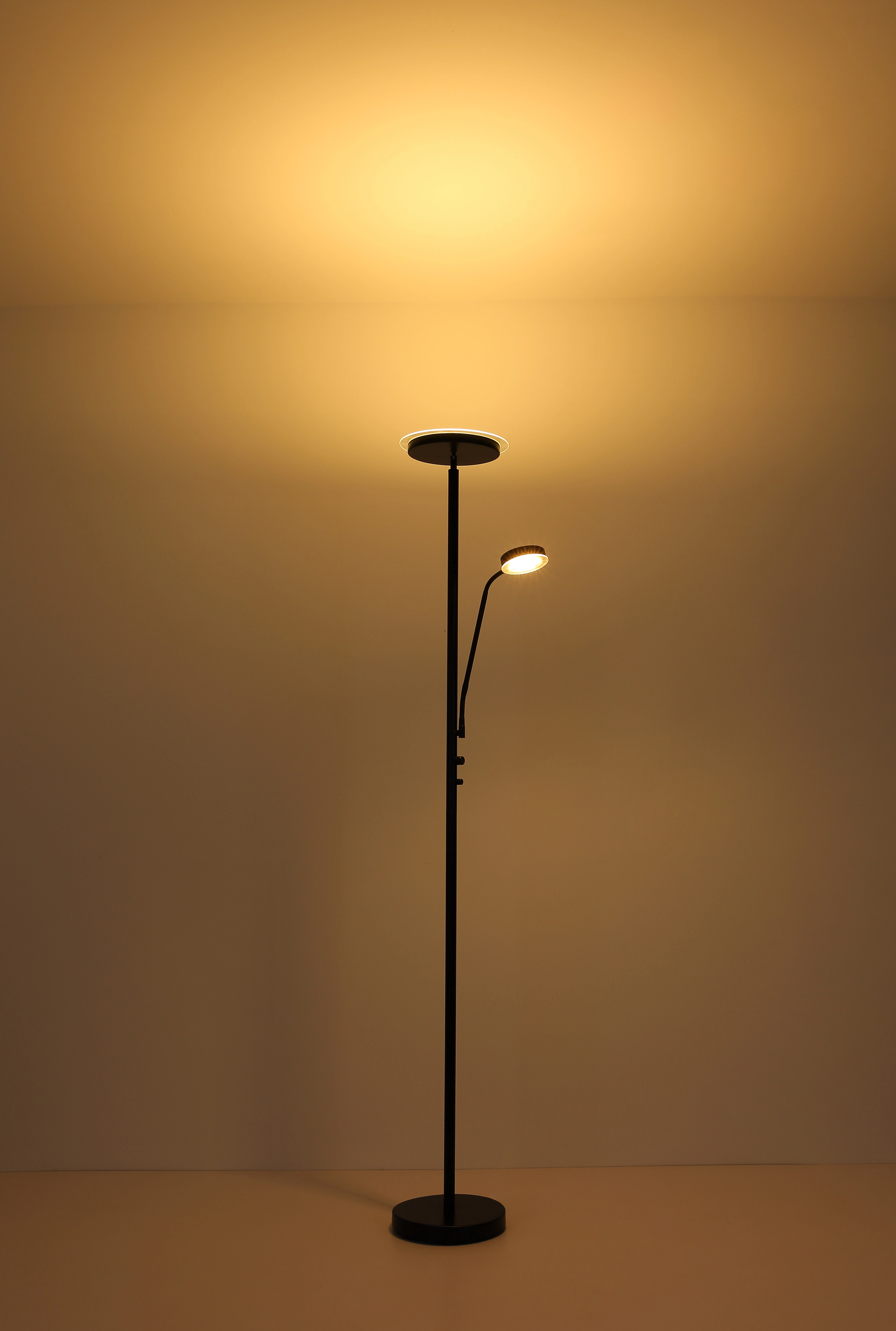 Globo LED-Stehlampe Ernst 2-flammig mm 1800 260 kaufen Schwarz bei matt x OBI