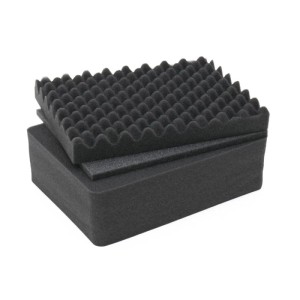 HMF ODR100-34CM Koffereinlagen mit Rasterschaumstoff für Outdoor-Fotokoffer 3er Set 31 x 23 cm